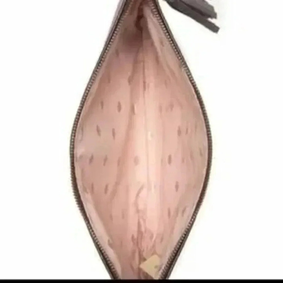 Kate Spade Ash Street Canvas Plum Logo Clutch - Picture 5 of 5